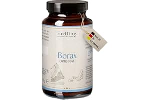 ‎WALDKRAFT Waldkraft Borax - 99,9% Reinheit (Natriumtetraborat) | Lebensmittelqualität | Optimale Löslichkeit | Nachhaltig verpackt in Braunglastiegel | Exklusiv bei Waldkraft | 70 g reines Borax-Pulver (70g)