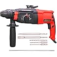 CHESTON 26 mm 850W 900RPM 3 Modes Rotary Hammer Drill Machine with 3-Piece Drill Bit and 2 Chisel