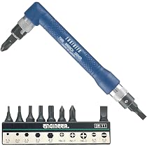 ENGINEER 7-in-1 Schraubenausdreher-Set Für Innensechskant - Manuell Oder Mit Bohrmaschine Nutzbar, Inkl. Mini-Schraubendrehergriff