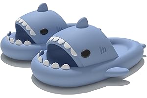 Sisttke Hai Hausschuhe Kinder Badelatschen Shark Sildes Slippers Mädchen Jungen Cute Sandalen Sommer Badeschlappen rutschfeste Pantoletten Dusch Badeschuhe Strand