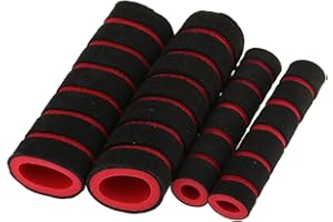 Almencla 4x Apretones de Mano para Motocicleta Puños de Mango de Esponja de Moto Empuñaduras