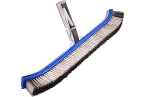 RONGWEIWANG 18 inch Strong Cleaning Brush Brush Swimming Pool Steel Wire Swimming Pool Wall Brush Moss Algae Cleaning Tool