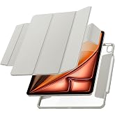 Spigen iPad Air 13" (M4 2026 / M3 2025 / M2 2024) ile Uyumlu Kılıf Air Skin Pro Manyetik Stand &ouml;zellikli Sararmaya Dayanıklı 