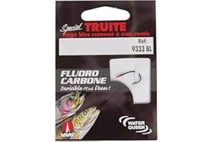 WATER QUEEN VMC - Hameçons spécial Truite Bleu sur Fil Fluorocarbone