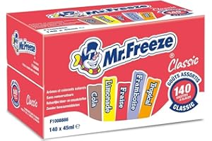 Wine And More Sucettes à glacer MISTER FREEZE Classic goûts assortis - 140 x 45 ml