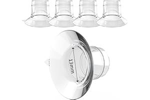 Inserto de Brida 13mm(4 unidades),compatible con Momcozy S9 Pro/S12 Pro/KISSBOBO 1508/1508Pro/Jheppbay,Accesorios originales de repuesto para sacaleches electricos (13mm 4pcs)