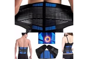CSL-TECH Back Support Belt Adjustable Brace Lower Lumbar Pain Relief for Men and Women - Orthopaedic Waist Compression Sciatica Nerve Scoliosis Disc XL