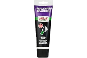 MEM Reparatur-Spachtel, Für Risse und Löcher, Gebrauchsfertig, Innen und Außen einsetzbar, Schnell trocknend, Überstreichbar, Lösemittelfrei, 330 g, Weiß