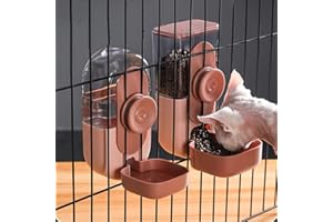 MEIJEEGU Pets Distributeur Automatique de Nourriture et Distributeur d'eau pour Petits et Chiens, Chats et Animaux domestiques