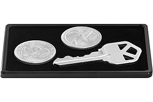 ROSSM Cartera para Hombre con Bloqueo RFID - Tarjetero Hombre Minimalista de Fibra de Carbono y Metal para Tarjetas de Crédito con Pinza y Banda Elástica para Billetes