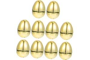 TOYANDONA 10St Osterei gefüllte Eier goldene Eier großes goldenes Osterei Gel eggmazing easter egg decoration geschenkideen ostern Eierschmuck aus Kunststoff eier schmuck Plastik