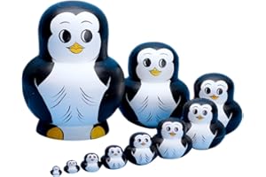 YAKELUS Marchio di Matrioska specializzato, nesting dolls Matrioske Bambola Matrioska russa in 10 pezzi tiglio di zona frigida regalo e giocattolo 10033