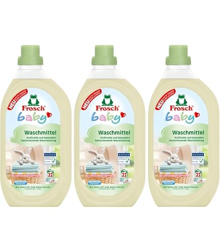 FROSCH Baby Flssigwaschmittel ko Sensitiv fr Babykleidung 21 WL, 1,5 L.  3er Pack : Amazon.de: Drogerie & Krperpflege