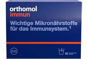 Orthomol Immun - Mikronährstoffe zur Unterstützung des Immunsystems - Nahrungsergänzung mit Vitamin C, Vitamin D und Zink, 30 St. Tagesportionen
