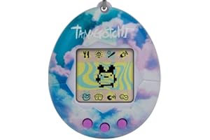 Bandai Tamagotchi Original Sky Shell | Tamagotchi Original Cyber Pet 90s Adults and Kids Toy with Chain | Retro Virtual Pets are Great Boys and Girls Toys or Gifts for Ages 8+