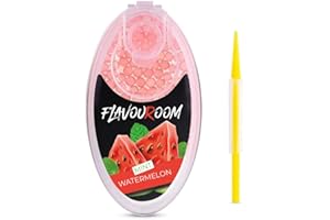 Flavouroom Aroma Click - 100 Premium Kugeln Set I Intensiver Flavour mit praktischer Box I Einfaches Einsetzen für DIY Mint Watermelon Genuss
