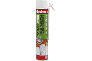 Fischer Fastgrip M 750 Schiuma Poliuretanica Espansa Manuale, Adesivo per Pannelli Isolanti e Cartongesso, Resistenza al Fuoco B2, 542397