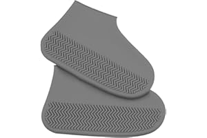 JAMILA Copriscarpe Impermeabili, Copri Scarpe per Pioggia in Silicone, Proteggi Scarpe Riutilizzabile Antiscivolo per Uomo Donna e Bambini