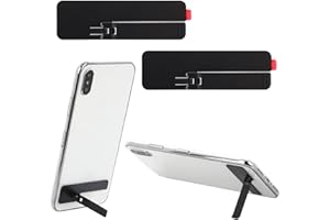 TIESOME 2 szt. ultracienka niewidoczna podpórka, regulowana pionowa i pozioma podpórka, metalowa obudowa kompatybilna z każdym telefonem komórkowym