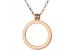 Morella Collar para mujer de acero inoxidable de 70 cm con colgante para monedas de 33 mm, en bolsa de regalo