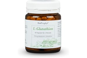 ‎BIOPROPHYL BioProphyl® L-Glutathion G-SH - 250mg reines reduziertes L-Glutathion mit Mangan - 60 vegetarische Kapseln
