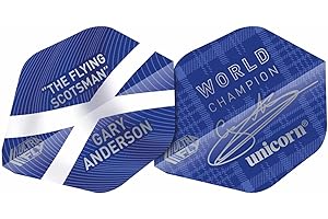 Unicorn Ultrafly.75 Player AR Blue Ghost Gary Anderson - Juego de vuelos para Inodoro