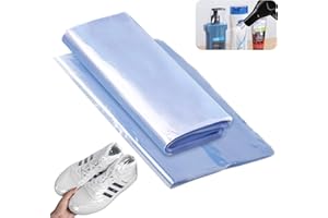 Ytesky 100 Pcs Heat Shrink Wrap Bags 11.8 x 15.7 inch Transparent Shrink Wrap Film Bag for Packaging Shoes Soaps Bath Bombs Candles DIY Crafts (30 x 40 cm)