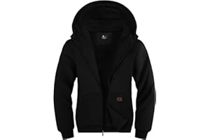 LLdress Sweats à Capuche Homme Veste Polaire Chaude Hiver Manteau Fermeture éclair Hoodie Sweatshirt avec Poche Veste Décontractée Sport