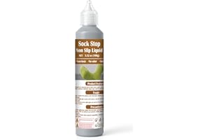 EIGTWEN Gray Sock Stop Glue, 100g Sock Stop Non Slip Liquid Waterproof Provides Anti-Slip Protection for All Kinds of Surfaces, Suitable for Hangers, Carpets, and Bathroom Mats