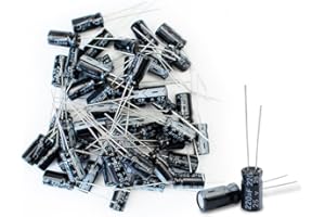 Innfeeltech condensadores electroliticos de 50 piezas 220uf 25V condensadores electroliticos radiales de aluminio