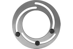 ZHFF 8'' Three-Jaw Chuck Steel Soft Jaw Boring Ring Adjustable for CNC Lathe Chuck Soft Top Jaws Bore Tool