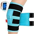 Comfytemp 24" XXXL Knee Ice Pack Wrap Around Entire Knee, Large Ice Pack for Knee Pain Relief, Reusable Hot Cold Gel Pack for Sports Injuries, Cold Compress for Knee Replacement Surgery, Swelling, ACL