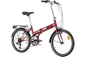 ‎MULTIBRAND DISTRIBUTION Multibrand PROBIKE Folding 20 Zoll Klapprad, Faltrad, 6 Gang, Herren-Fahrrad & Jungen-Fahrrad, Schutzbleche, geeignet ab 155 cm - 185 cm