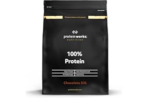 THE PROTEIN WORKS Protein Works - 100% Protein Poudre, 25 Portions, Mélange Quadri-Protéines, Peptides de Glutamine, Formule Protéinée Propre, Chocolat Onctueux, 625g