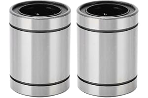 BORDSTRACT Rodamientos de bolas lineales LM35UU, 2 uds., 35mm ID 52mm OD 70mm de ancho, buje de rodamiento de bolas de eje de movimiento lineal para máquina CNC de impresora 3D