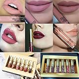Stayeal Lippenstifte Liquid Matt Lip Gloss Dauerrhaft Lip Liner Make up 6 Stück - 2