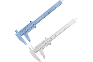 DURDIIY Messschieber 150 mm/6" Schieblehre Meßschieber 2 Stück Messwerkzeug Schieblehre Messschieber aus Kunststoff Messschieber Präzision Messschieber Messwerkzeug Messschieber für Haushalt (Gemischte)