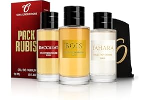 PACK RUBIS I BOIS (2022) - BACCARAT - TAHARA - Collection Originale - Extrait de Parfum GÉNÉRIQUE 50 ml + Pochette Velours OFFERTS - Haut de Gamme - pour HOMME/FEMME (pack saphir)