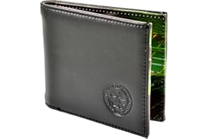 Yoicn Lth Celtic FC Adult Unisex Green Sports-Themed Bi-Fold Letter Print Wallet with Coin Pocket