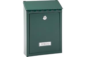 ARREGUI Civic E5723-C ytterbrevlåda i stål storlek S (DIN A5-post) | liten väggbrevlåda | enkel brevlåda