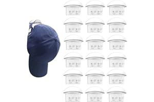 Bekecidi 18 Pezzi Ganci per Cappelli Autoadesivi, Porta Cappelli Multifunzionale da Punzonatura Gratuito Gancio per Cappelli Montato a Parete per Porta Dell'armadio Casa (Trasparenti)