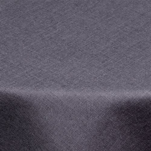 Textil Tischdecke Leinen-Optik 160cm rund mit FLECK-Schutz grau *abwaschbar* Farbe wählbar