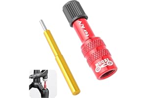 JeeGoWooss Bike Fork Valve Adapter, Anti-Slip Shock Pump Valve Adapter, Adjustable Front Fork Air Adapter for Mountain Bike, Road Bike, Other Tbings with Same Valve Type