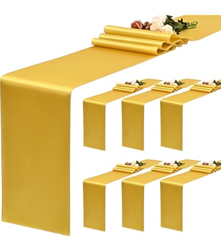 Lot De 12 Chemins De Table En Satin Rouge, 30Cm X 275Cm Long Chemin De