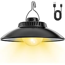 Lampada Da Campeggio LED Ricaricabile USB - 4 Modalità Luce, Impermeabile IPX4, Con Gancio - Foto 5