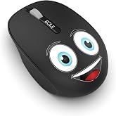 INCA Weeny IWM-245ST DESİNG 3D WİRELESS SİYAH MOUSE Sevimli Emoji Karakterli,2.4 GHz Nano USB,Ergonomik Zarif Kullanım Şekli,