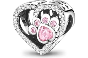 TINSLO Charm Anhänger Damen 925 Sterling Silber für Armband Charms Beads passend für Pandora Armband und Halskette, Kompatibel mit Europäischen Armbänder für Frauen Mädchen B2