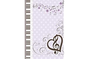 Light Purple Y2k Polka Dot Piano Tile Notebook