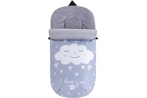 Pekebaby 1121190001 Nuvola - Saco polar universal impermeable, color rosa