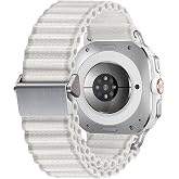 CONSTRAIN - Samsung ile uyumlu Galaxy Watch Ultra 47mm Kordon Naylon Kumaş Hasır &Ouml;rg&uuml;l&uuml; Ocean Tasarım Kordon 120